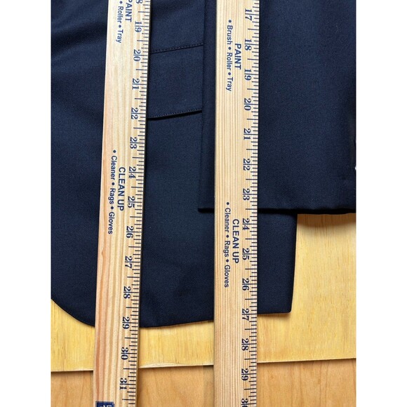 Brooks Brothers Golden Fleece 40S Blue 100% Wool Sport Coat Blazer (flaw) - Picture 3 of 14